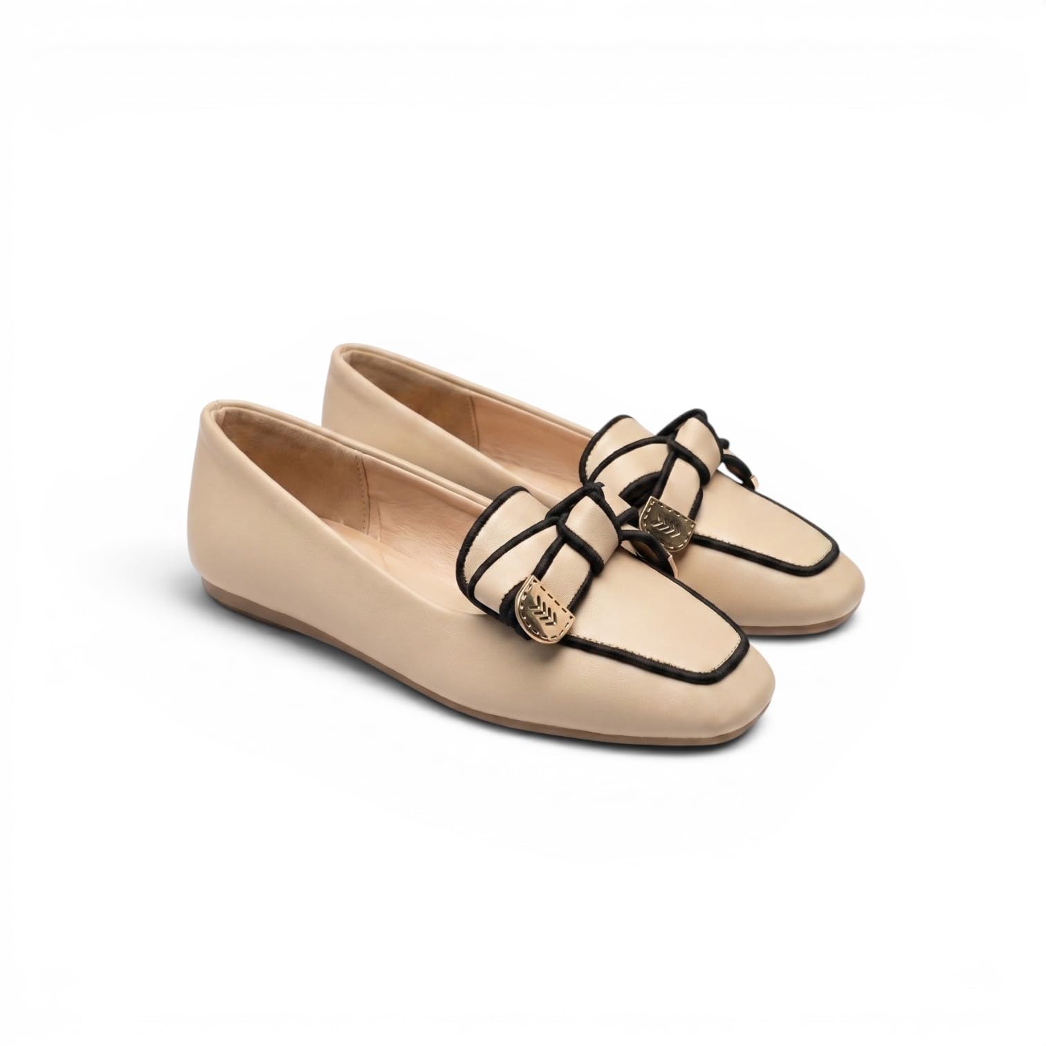 Women's Bow Detail Ballet Flats | Soft Cushioned Slip-On Ballerinas | Lightweight Casual Office Flat Shoes-image-27