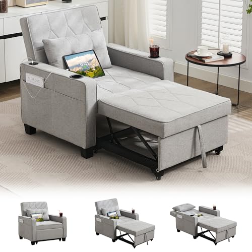 TYBOATLE Convertible Sleeper Chair Bed for Adults, 3-in-1...