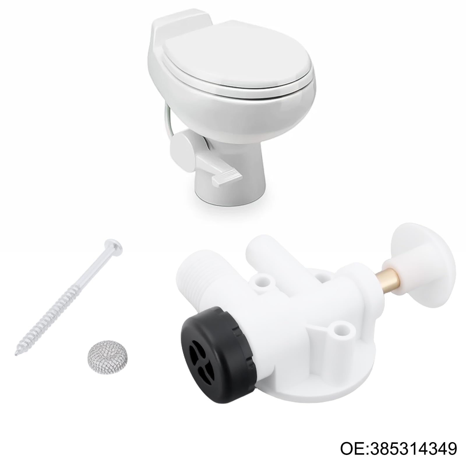 Kit Di Montaggio Valvola Dell'acqua Per WC RV 385314349 Compatibile Con Sealand Dometic Pedal Flush 706