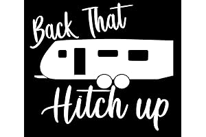 5inch Funny RV Camper Back That Hitch up Double axle Sticker