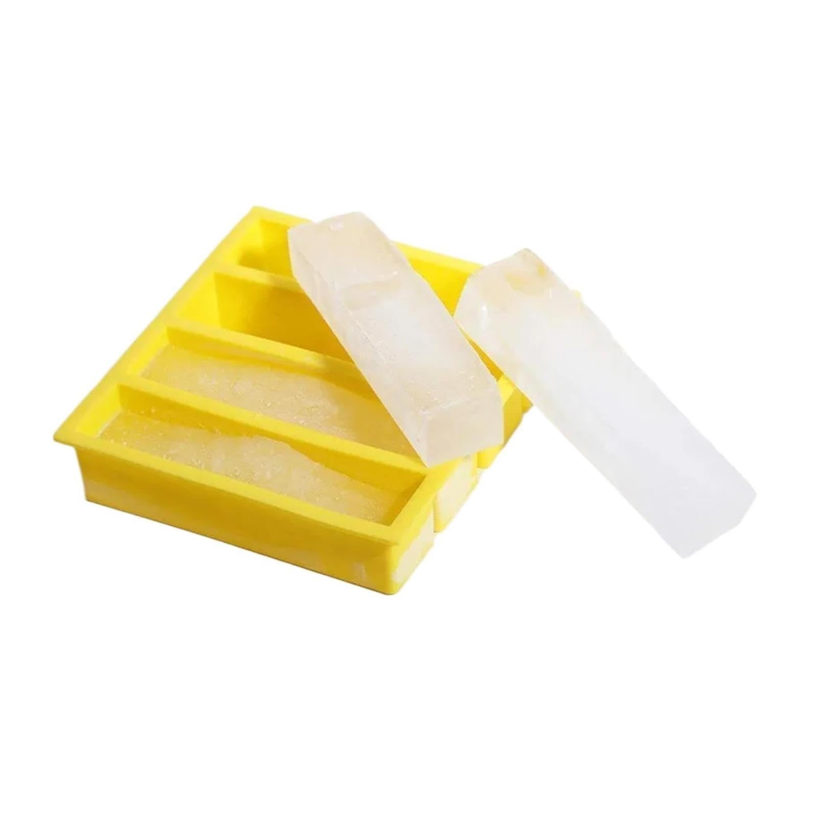 Quadratische Silikon-Eiswürfelform mit 4 Gittern