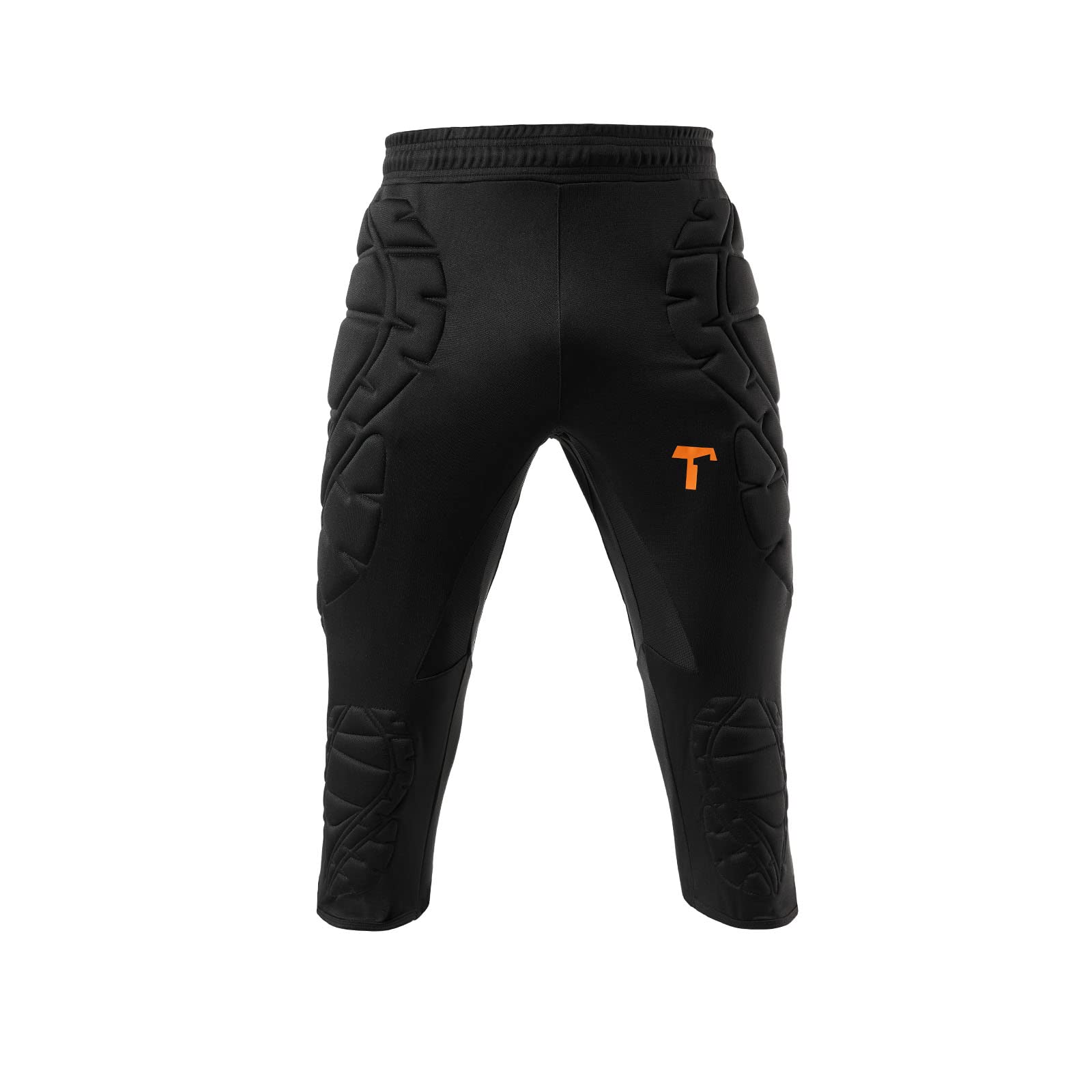 T1TAN 3/4 Torwarthose schwarz 100% Polyester gepolstert