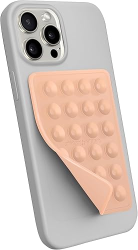 StickyGrippy Sillicon - Soporte adhesivo para teléfono con ventosa, accesorio para teléfono para iPhone y Android, manos libres, espejo de ducha,
