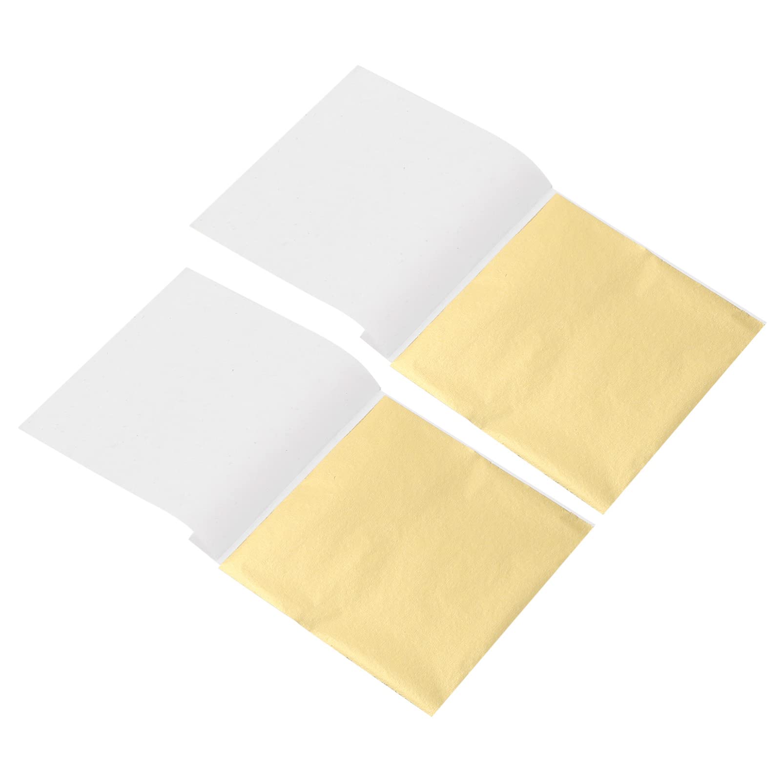 DOITOOL 4 Sätze Dekorative Goldfolie Imitation Mit Gold Gold Für DIY Handwerk Basteln Party Dekoration Hochzeiten Kunstprojekte 200 Blätter * 4
