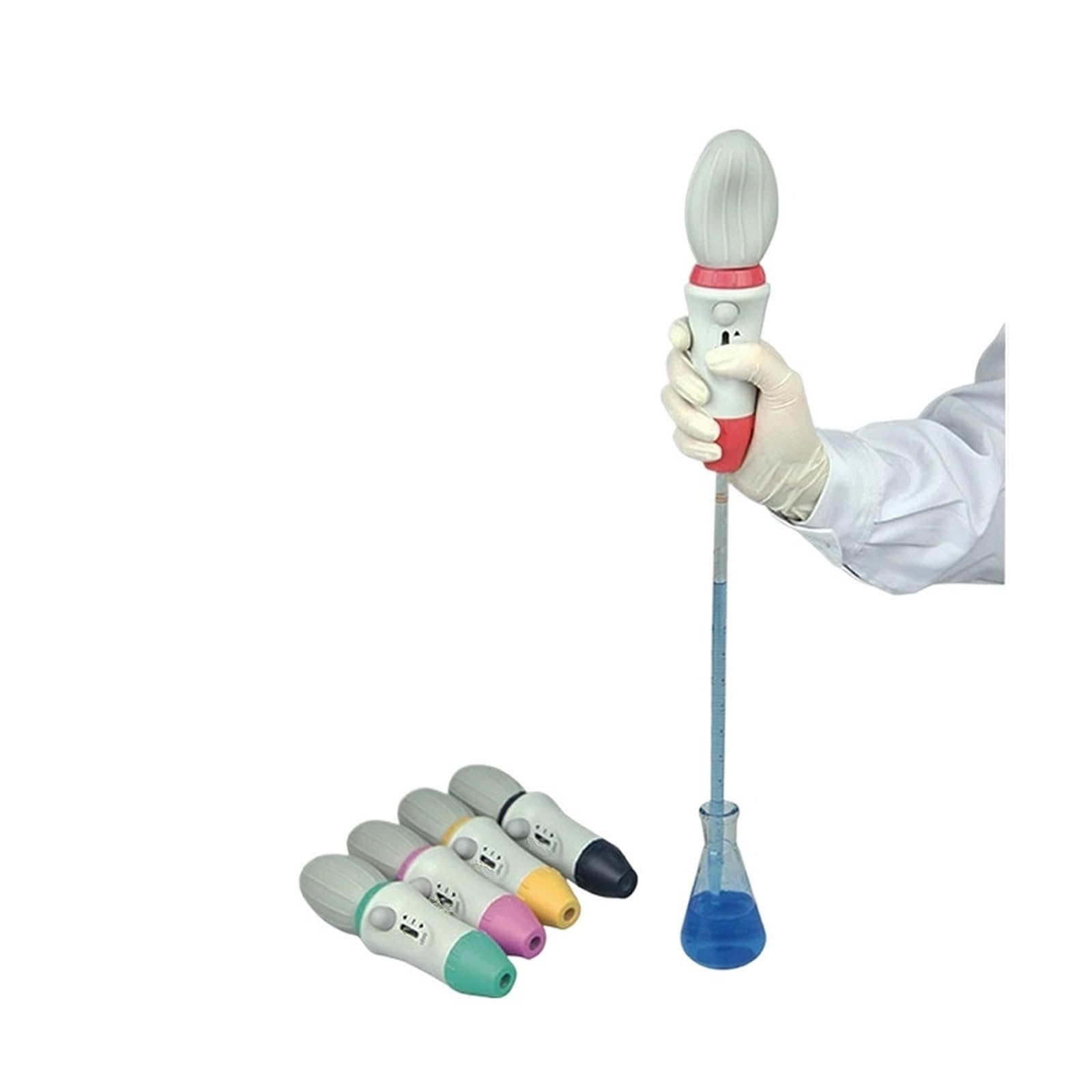 Pipeta, Kontroler pipety Levo o dużej pojemności ręczny pipetor Pette Pump (0,1-100 ml) z filtrem hydrofobowym 3,0 um(Green)