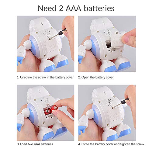 Goolsky R07 Robôs para Crianças Brinquedos Robô Interativo Sensível Ao Toque Cantar Robô com Emoção