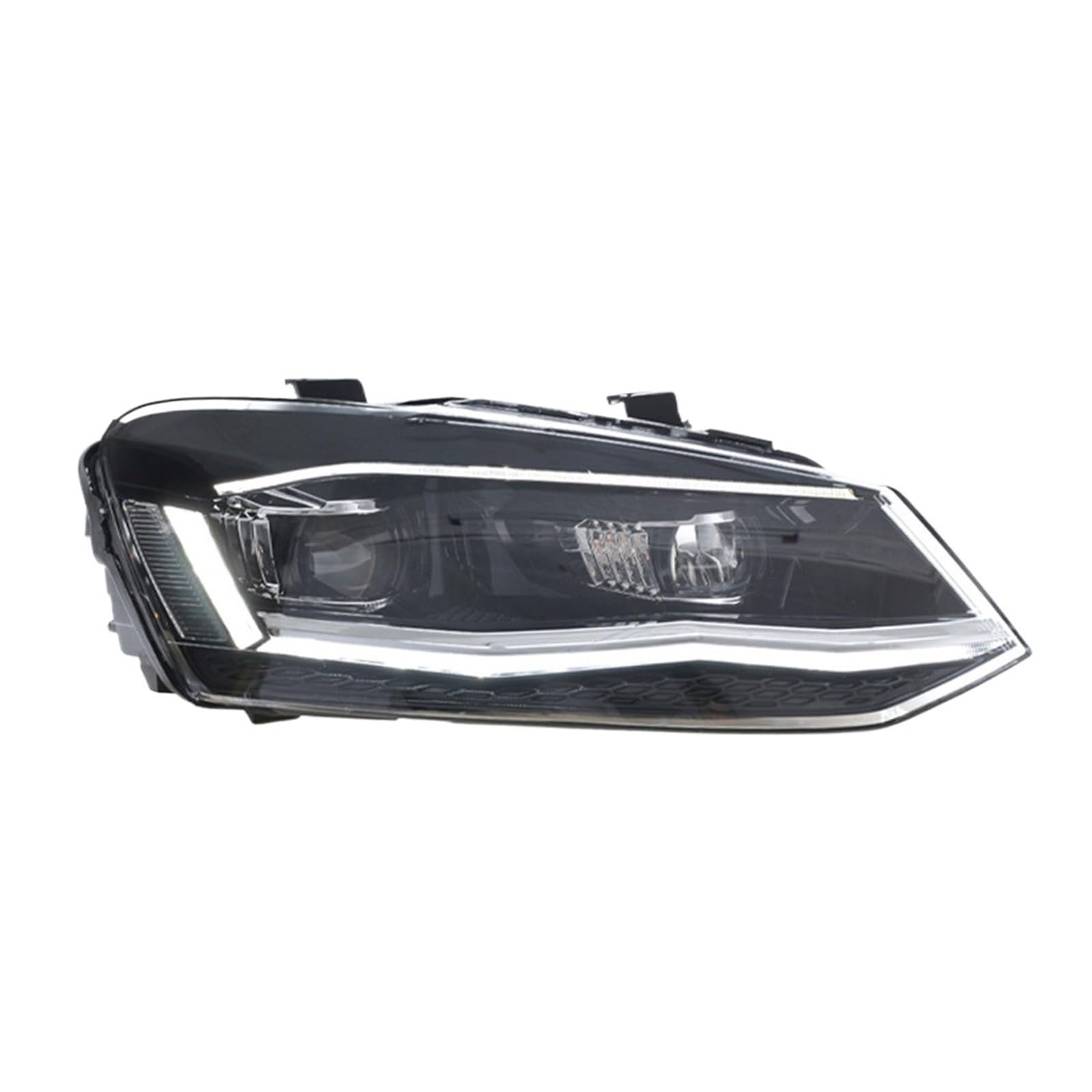 Fari Anteriori per Auto VW Polo 2011-2018 Accessori Aggiornamento DRL Indicatori di direzione Abbaglianti Anabbaglianti Gruppo luci (2 Pezzi fari-01)