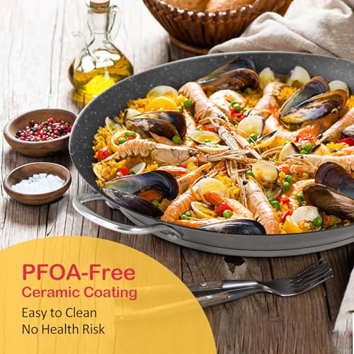 Activ Cuisine PAELLA-SS36 Pan, 14 Inch Stainless Steel Paella Pan thumb #1