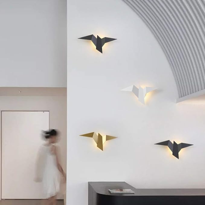 XIVUE LED Bird Wall Lamps Bedroom Decor Wall Lights Indoor Lighting for Home Stairs Bedroom Bedside Light Fixtures (Color : D) (D) photo 3