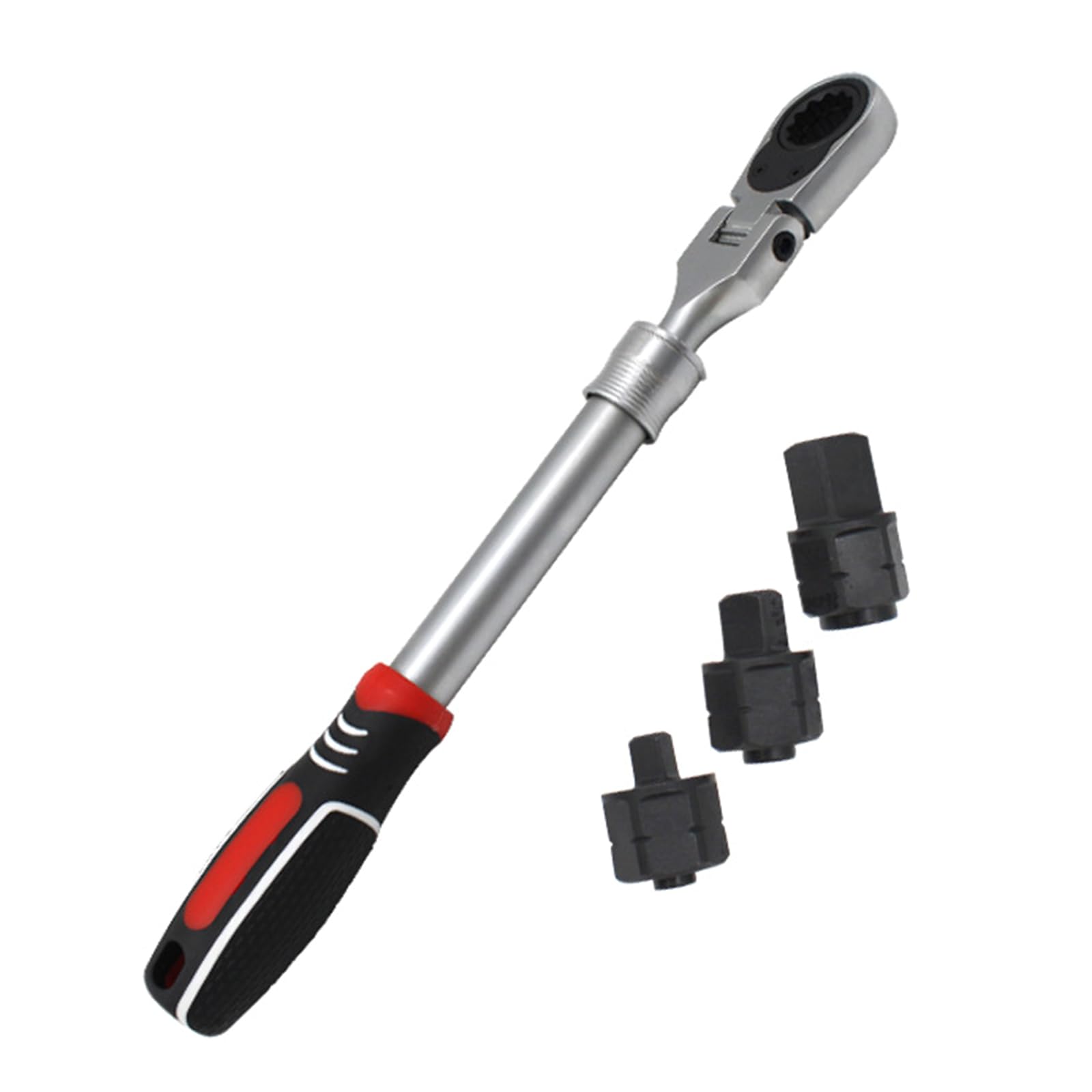 Hdoytxxm Ratchet Wrench Multifunctional Steel Ratcheting Wrench Tool With Nonslip Handle And Storage Adjustable Extendable Ratcheting Tool