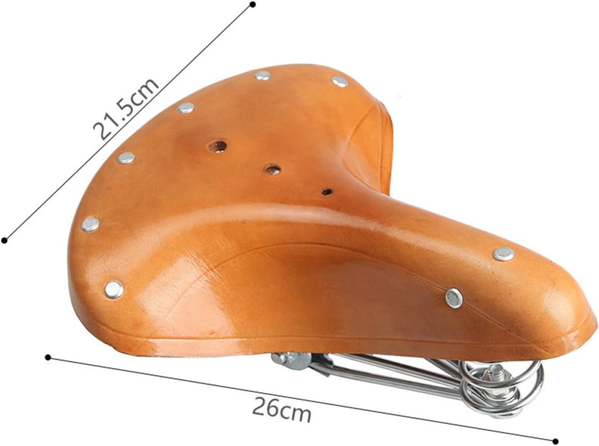 Mountain Bike Saddle Thicken Retro Seat Cushion Comfortable Riding Seat Cushion for Outdoor Use Suitable for Bikes Design for Shock