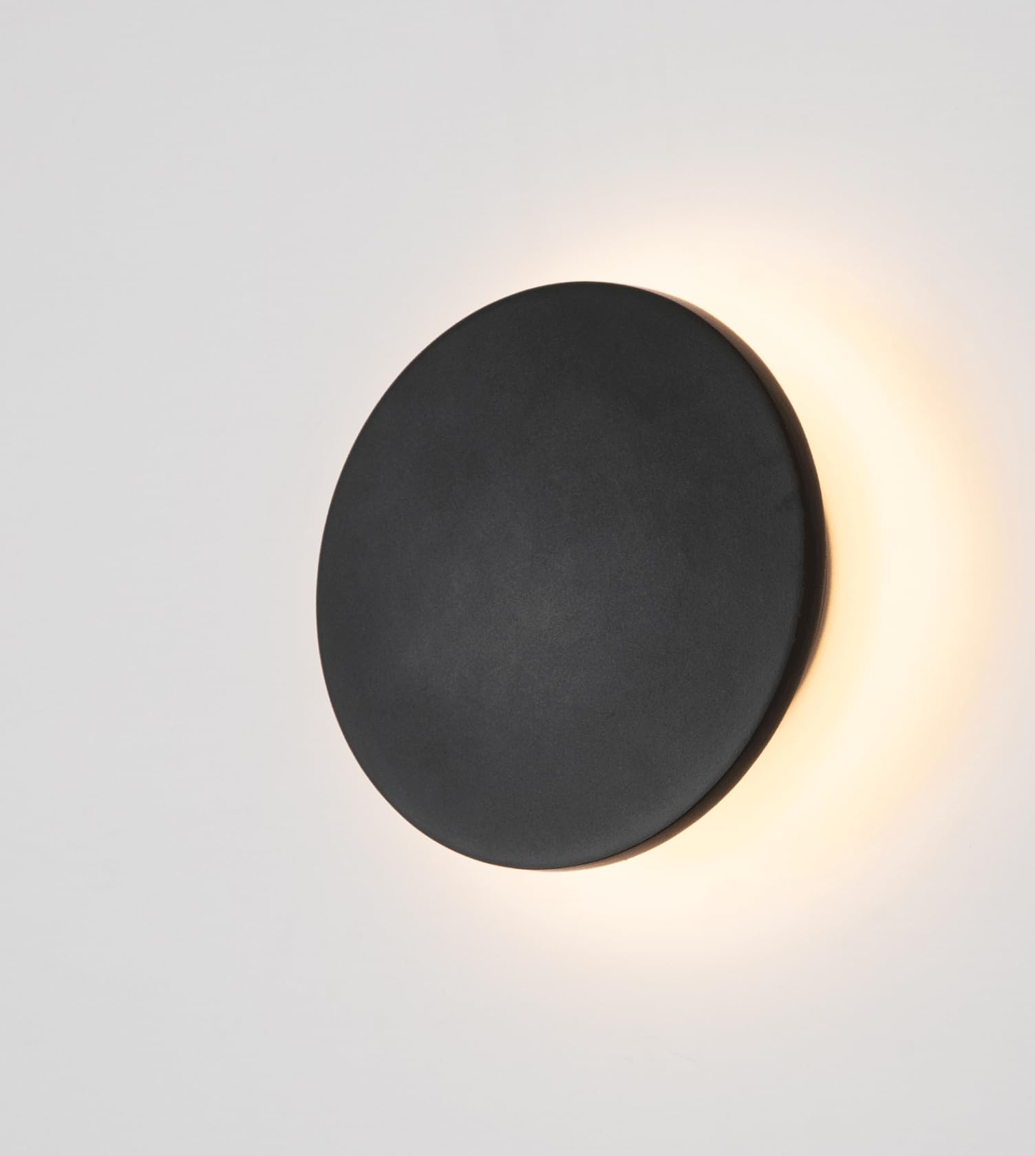 NEONA OTIS LED Wandleuchte Aluminium Up Down warmweiß 2700K, Innen und Außen geeignet, CRI 90 Schwarz Weiß, Kabelanschluss oder Akku (Schwarz, Kabelanschluss)