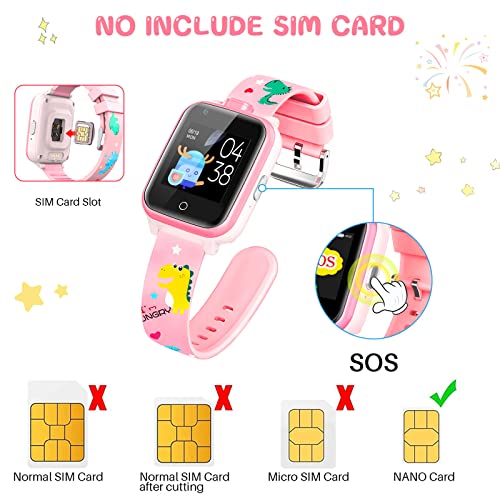 4G Kids Smart Watch Waterdichte SOS Smartwatch met wekker, Game Music Player, Camera, Smart Watch Geschenken voor 3-12… - Afbeelding 5