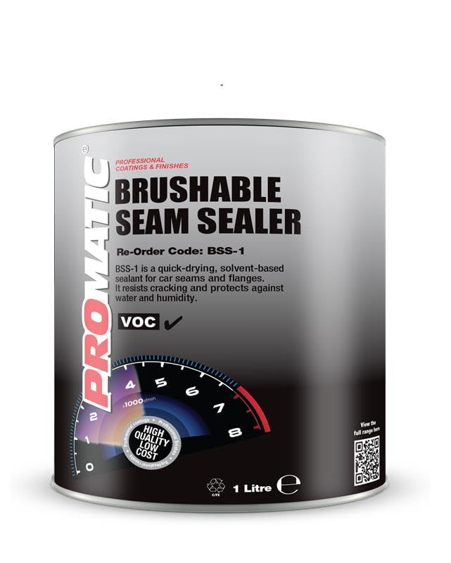 Promatic Brushing Seam Sealer BSS-1 – Grey | 1 Kg Tub | High-Adhesion Thixotropic Automotive Sealant | Flexible, Overpaintable & Non-Sag | Seals & Welds Joints & Metal Panels | Long-Lasting Quality