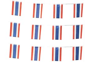Thailand Flags Thai Small String Mini Flag Pennant Banner Decorations for Thai...