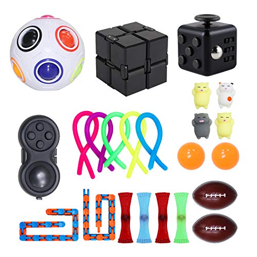 Fidget Toys Sensory Small Toy Set, 22pcs Anti-Anxiety Toys with Decompression Gadgets Set, Sensory Stress Relief Toy Set for ADHD Autism, hyperactivity and Stress Anxiety