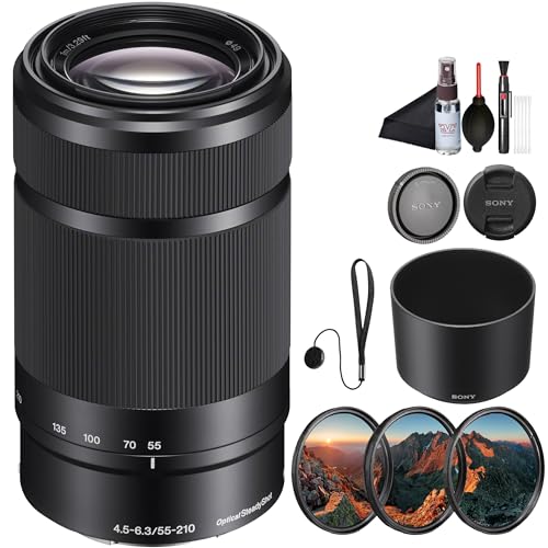 Sony E 55-210 mm F4.5–6.3 OSS Telephoto Zoom...