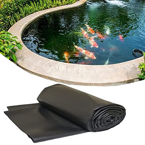 Bâche à Bassin Poisson en HDPE Doublure D'étang d'épaisseur 0.12mm, Revêtement de bassin en caoutchouc 2x1m 3x2m 4x5m Bâche D'étang pour jardins d'eau Bassins à poissons Fontaines paysager ( Size : 1x