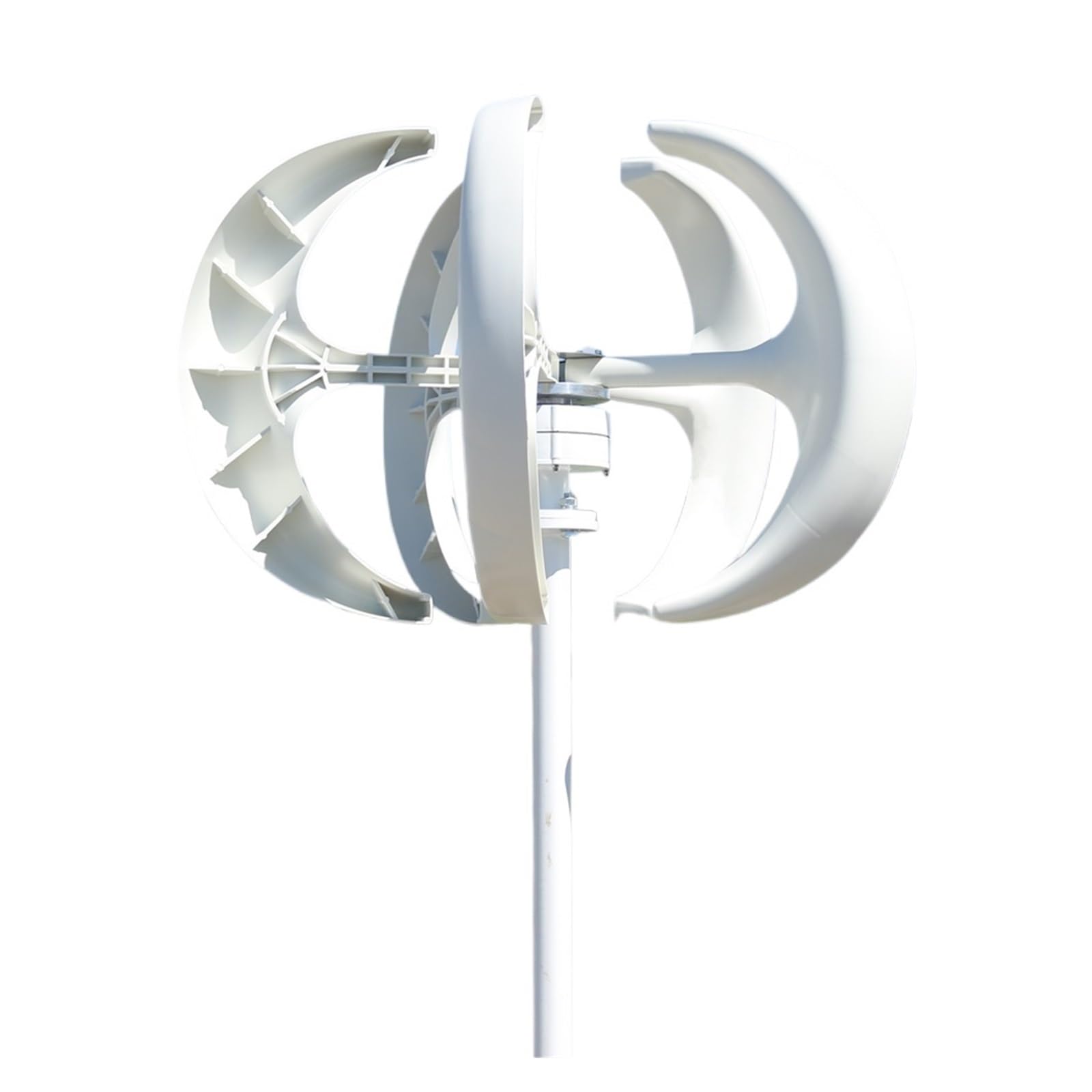 Otenc Bianco Wind Turbine, 3000W Vertical Wind Turbine 12V 24V Axis Nerator Small Windmill Free Energy(,Onecolor)