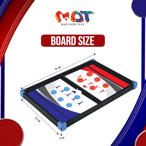 Image of 2 in 1 Junior String Hockey Game with Writing Board for Kids|Indoor Outdoor Pull String Hockey Toy|Fun Sports Sling Shot Toy for Boys Girls,Family Game,Hand-Eye Coordination Training Kit