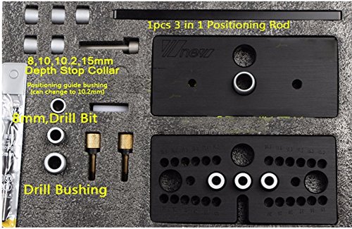 Dowelling Jig for Furniture Fast Connecting Cam Fitting Drilling Locator