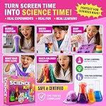 Jim&Gloria Science Kits for Kids Age 5-7 8-12 Year Old Birthday Gifts for Girls, Craft Supplies, Learning & Educational Toys, Stem Toys, Chemistry Set, Science Experiments for Kids Volcano Projects