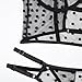 JOAU Women's Sheer Mesh Polka Dot Lingerie Set Sexy Strappy See Through 2 Piece Bralette Straps Bra and Thong Panty Sets