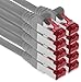 Price comparison product image 1aTTack.de 0,5m - gray - 10 pieces - CAT6 CAT 6 Ethernet - Lan Network Cable - SET - RJ45 Internet 1000/Mbit/s Patchcabel CAT 6 S-FTP PIMF compatible with CAT5 CAT6a CAT7 CAT8