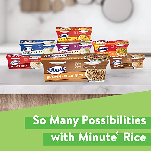 Minute Ready-to-Serve Brown and Wild Rice, Microwavable Rice Cups, 8.8-Ounce Cups (Pack of 8)