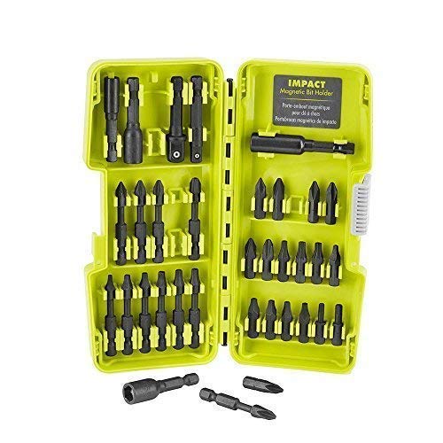 Ryobi 34 Piece Impact Rated Driving Bits with Dock-It Collection Storage Solution (Packaging May Vary)