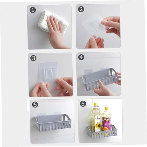 Miniatura 6 de Cabilock Estante de almacenamiento de 3 piezas Estante de almacenamiento Estante de baño Cesta de almacenamiento Organizador de ducha Soporte de