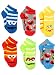 Sesame Street Boys Multi pack Socks (2-4 / Shoe: 4-7, Stripes Quarter 6 pk)