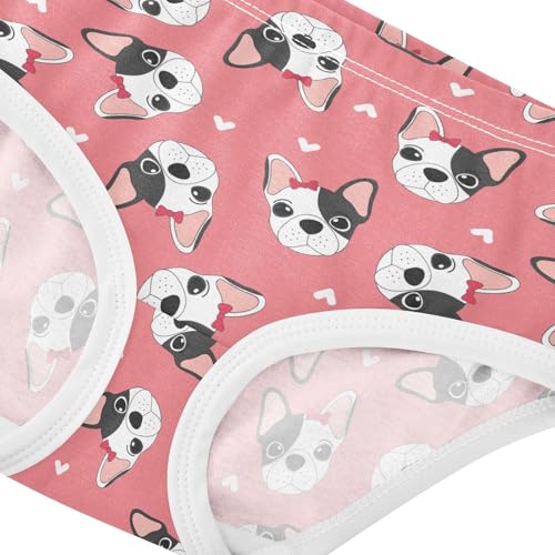 Girls' Underwear French Bulldog Cotton Stretch Comfort Toddler Panties4