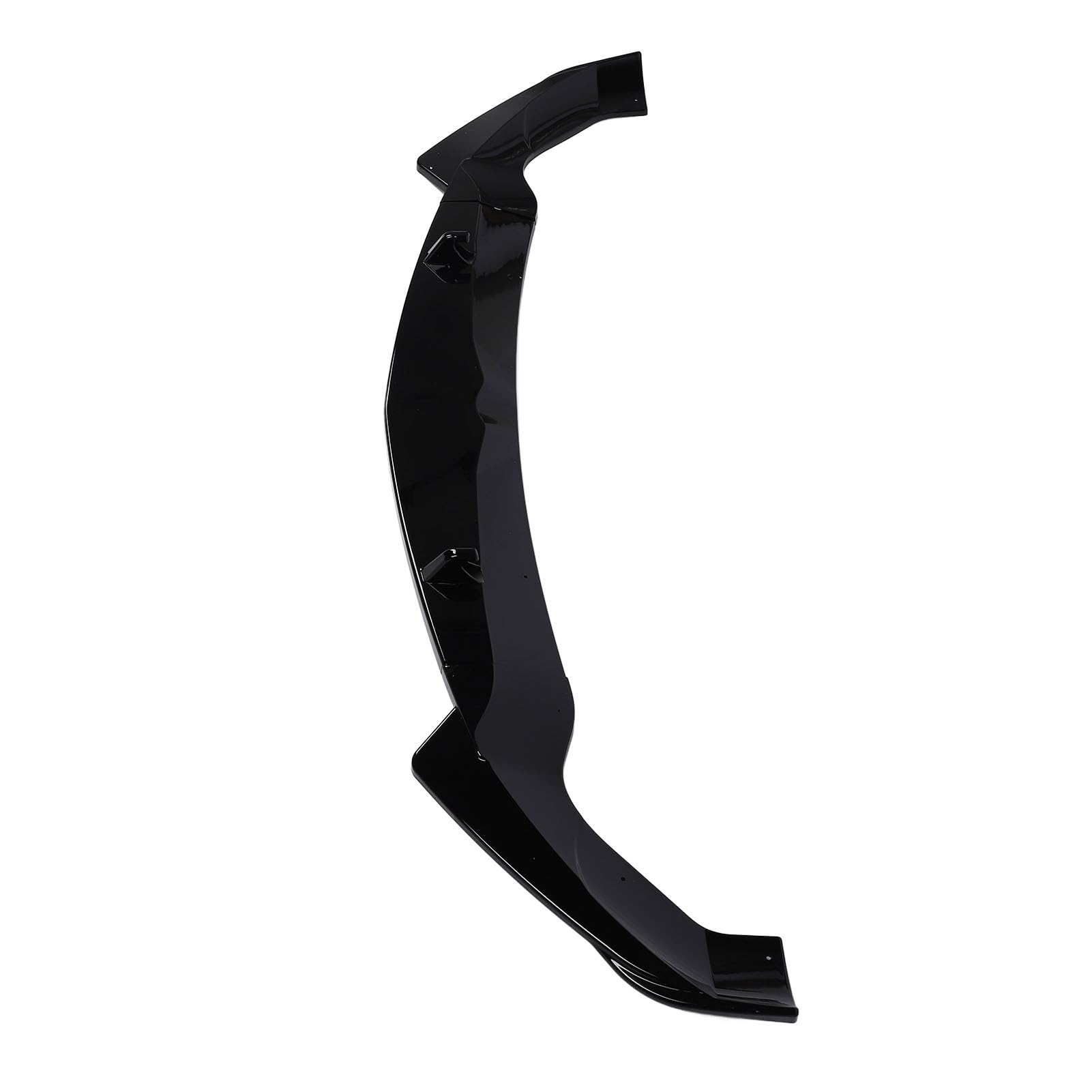 Frontstoßstangen-Lippenspoiler, Glänzend Schwarz, Frontstoßstangen-Lippenspoiler-Splitter für Stelvio 2017 und Später, Verbessert den Sportlichen Look, Unterstützt Aerodynamische Balance,