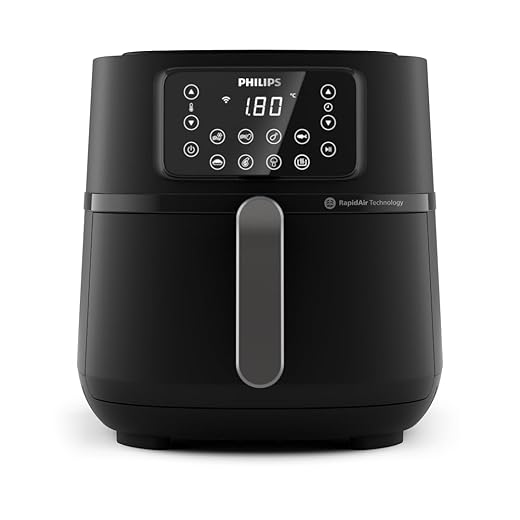 Philips Airfryer 5000 Series XXL, 7,2L (1,4Kg), 16 en 1 Freidora De Aire, Conexión Wifi, 90% Menos De Grasa Con Tecnología Rapid Air, Aplicación con recetas (HD9285/90)