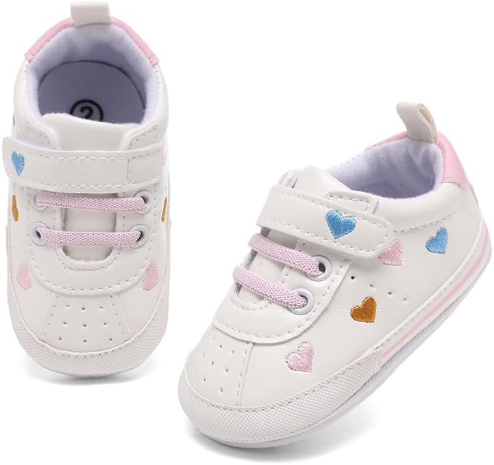 Clowora Baby Boys Girls Shoes Non-Slip Rubber Sole Sneakers Infant First Walking Toddler Crib Shoes Newborn Loafers Flats. - Image 5