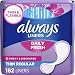 Always Thin Daily Wrapped Liners, Unscented, 162 count (Pack of 1)