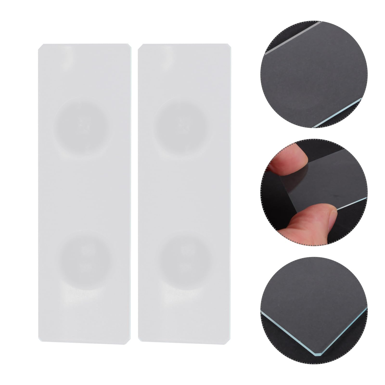 POPETPOP 50 Diapositivas de Vidrio Doble Cóncavo para Laboratorio, para Muestras Acuáticas, Tamaño Estándar, Paquete de 50 Unidades, Accesorio para Microscopio, Uso Científico y Análisis
