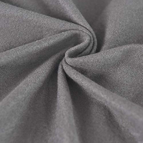 Image of Easy-Going 6 Pieces Microfiber Stretch Sectional Recliner Sofa Slipcover Soft Fitted Fleece 2 Seats Couch Cover Washable Furniture Protector with Elasticity for Kids Pet(Recliner Loveseat,Light Gray)