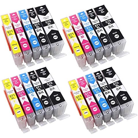 Bergsan 20 Druckerpatronen kompatibel mit Canon PGI-570 CLI-571 XL Cover
