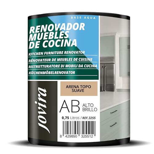 JOVIRA PINTURAS renovadora para Muebles de Cocina acabado Alto Brillo al agua. Especial para renovar