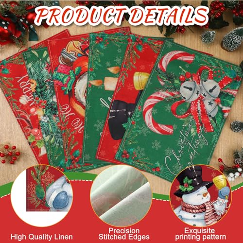 Set de table de Noël lavable Hushee pour protéger la table des plats chauds - 4