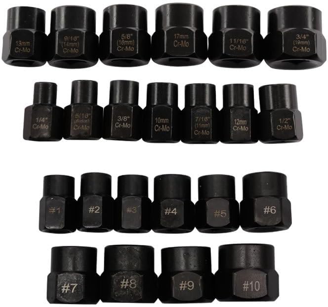 ナットツイスターソケットセット ナット抽出器 DIY ナット抽出ソケット ボルトナット取り外し 車修理簡単家具組み立て (デップソケ