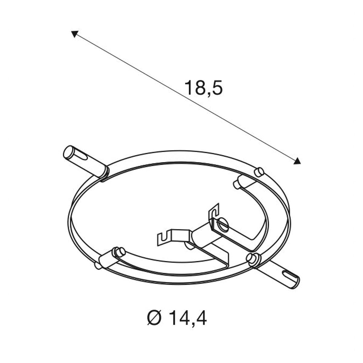 Faretto LED SLV Per Tensostruttura - Cromo, 50W, Illuminazione Interni, Design Minimal - Foto 10