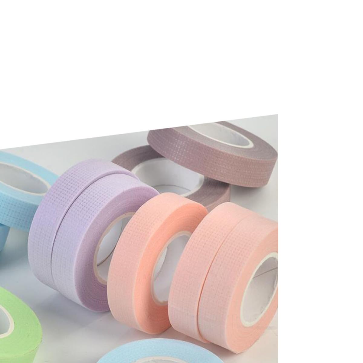 MAGICLULU 24rollos Cinta Para Aislamiento De Pestañas De Cinta Para Extensiones De Pestañas Soporte Seguro y Transpirable Para Salones y Casa