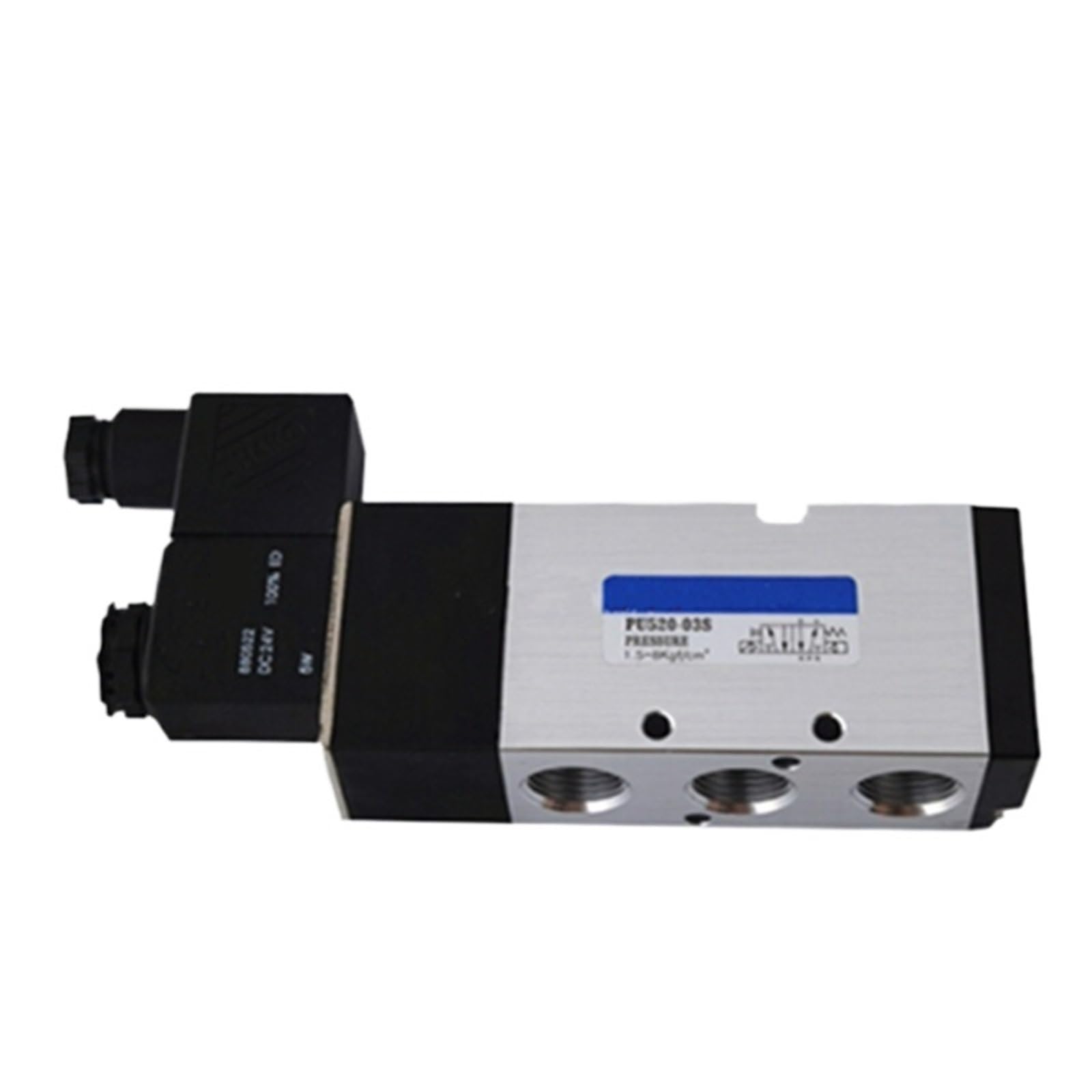 Électrovanne PU520-04D AC220V distributeur pneumatique monostable 5/2 pour l'industrie