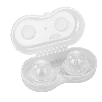 Nipple Sucker, 1 Pair/Box Food-Grade Silicone Breastfeeding Aid Women Flat and Inverted Nipples Former Enlager Corrector