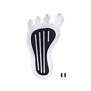 Chrome Barefoot Shape Dimmer Switch Cover, S1021