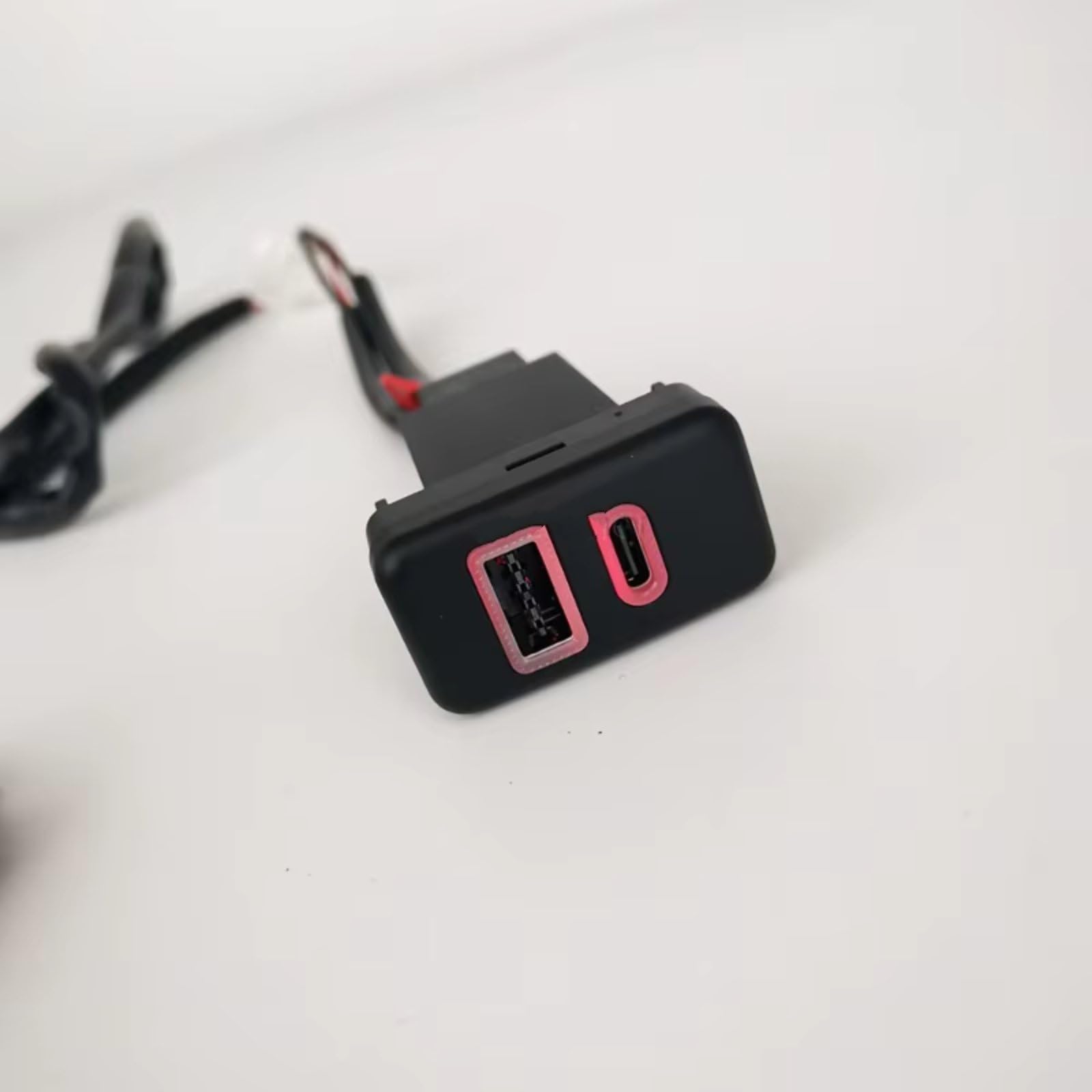 Aux USB carga Módulo Consola Central Con Puerto USB Compatible Con Toyota Para FJ Cruiser Car Dual QC3.0 Para Cargador Rápido Para Enchufe Interfaz PD Tipo C