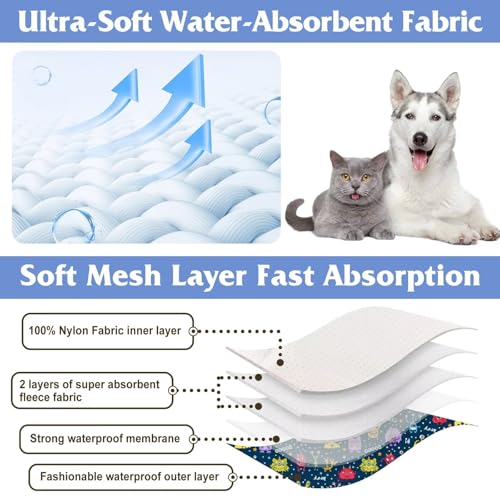 Image of Dog Diapers Male, Belly Bands for Male Dogs, High Absorbing Extra Small Male Dog Wraps for Doggie & Puppy in Incontinence or Excitable Urination and Training(S)